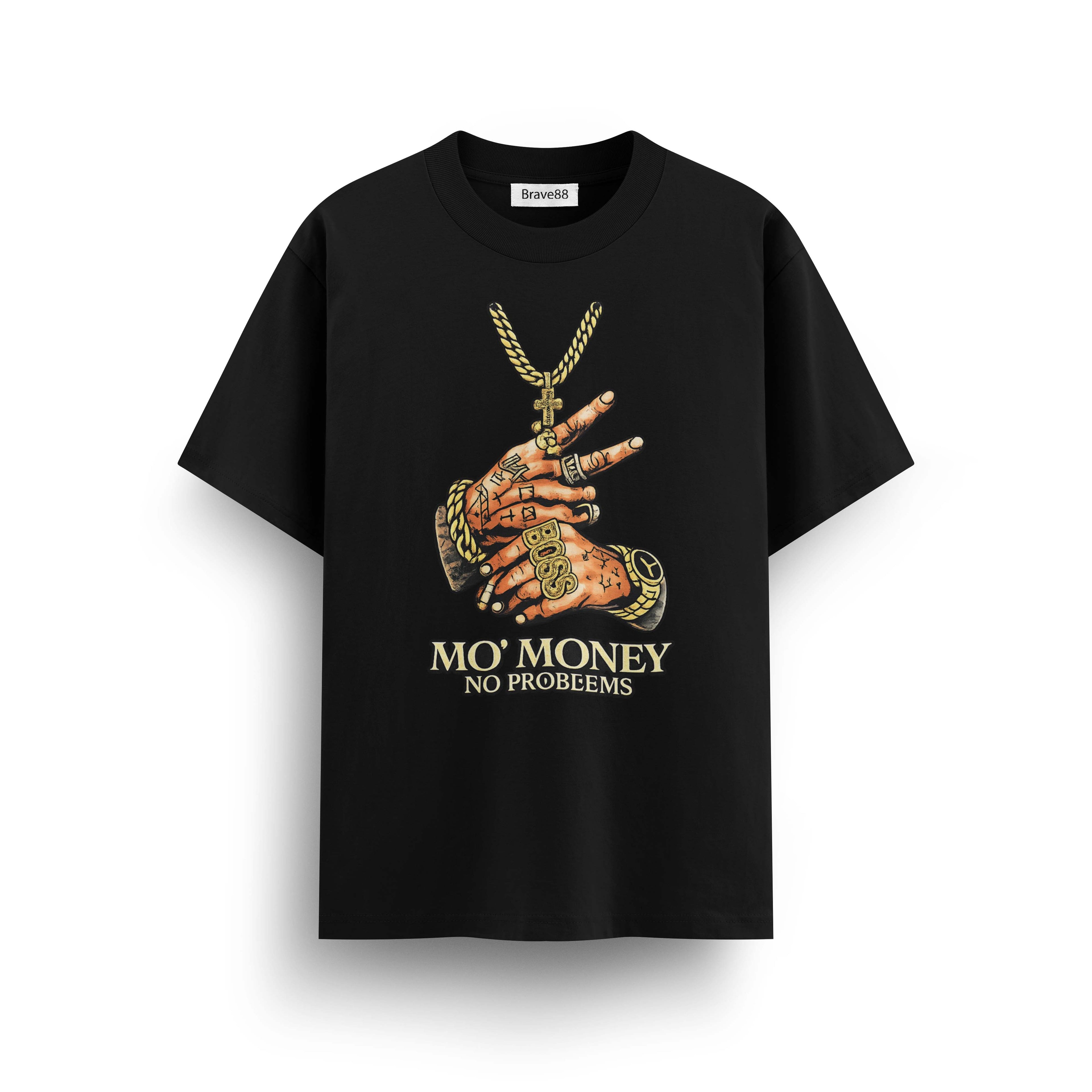 Мъжка овърсайз тениска Crimson Heart – streetwear  | Brave88