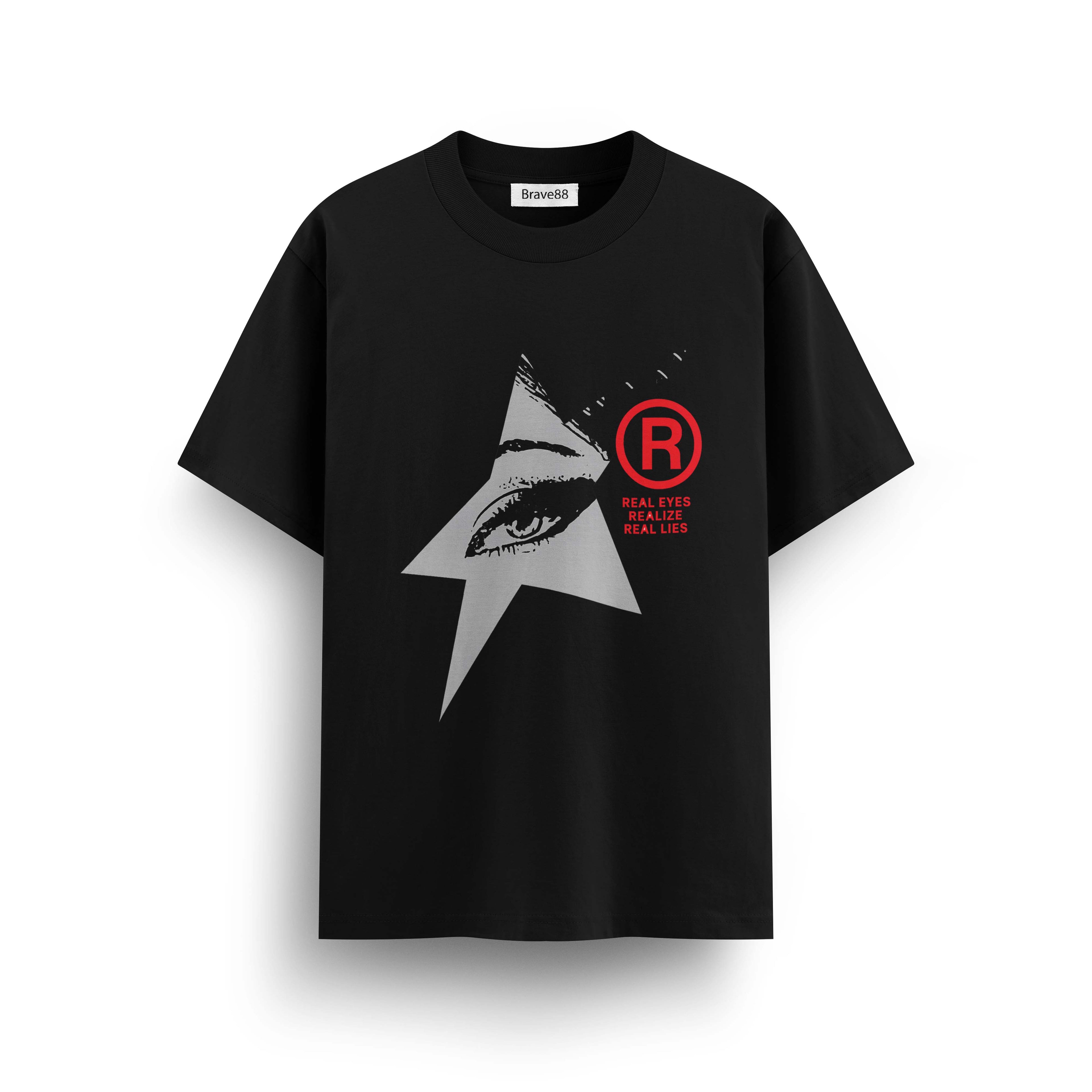 Мъжка овърсайз тениска Stellar Vision – streetwear  | Brave88