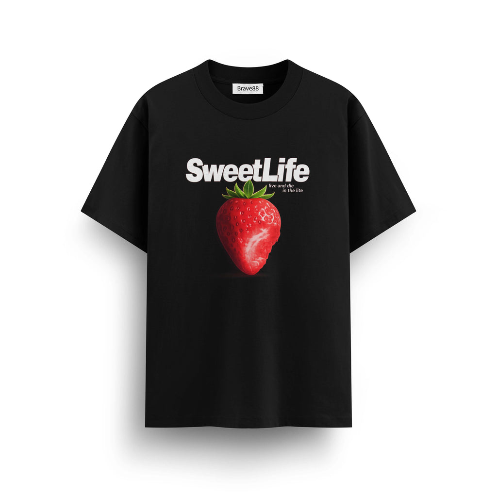 Мъжка овърсайз тениска Sweet Life – streetwear  | Brave88