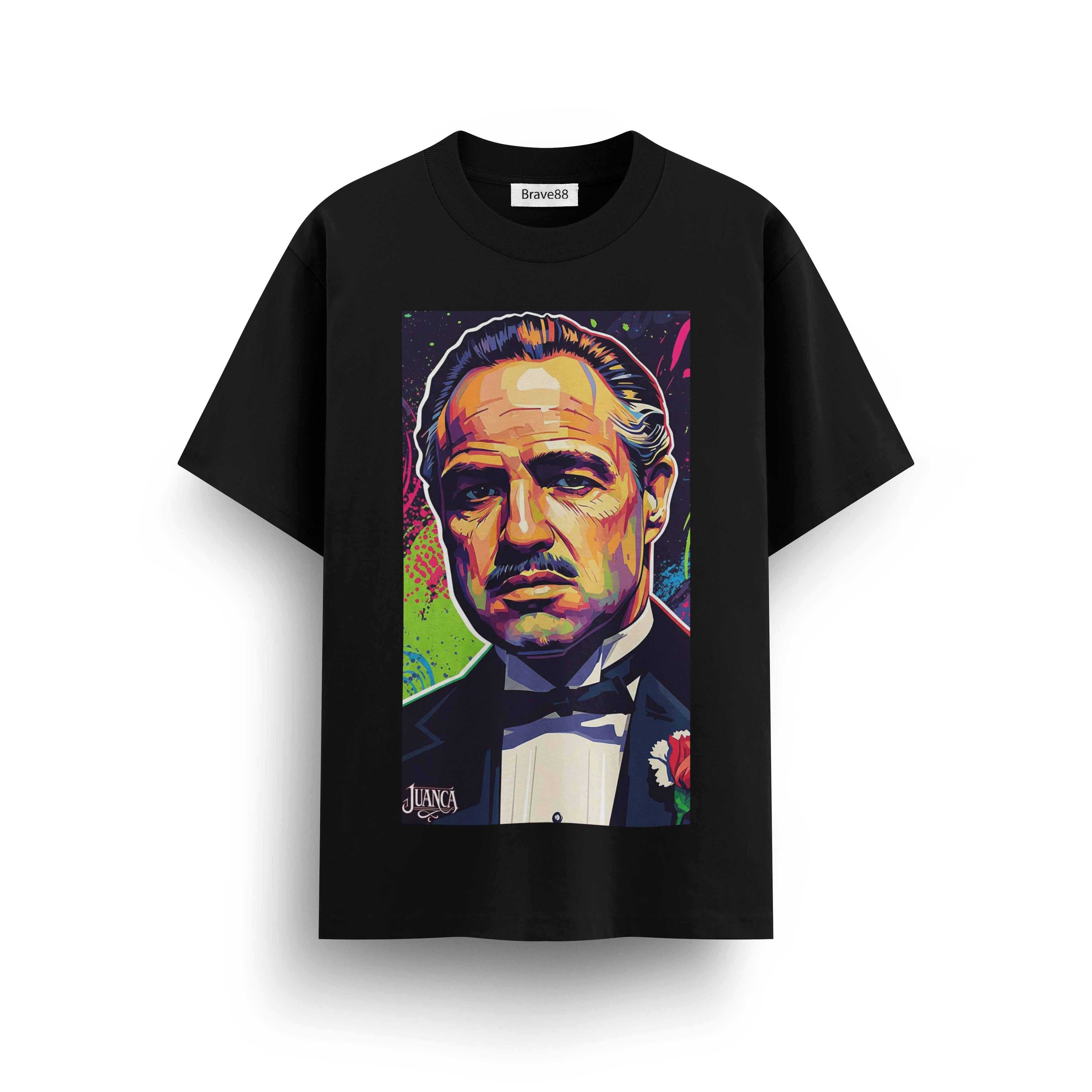 Мъжка овърсайз тениска BRAVE – Godfather  Pop Art streetwear  | Brave88 (Копие)