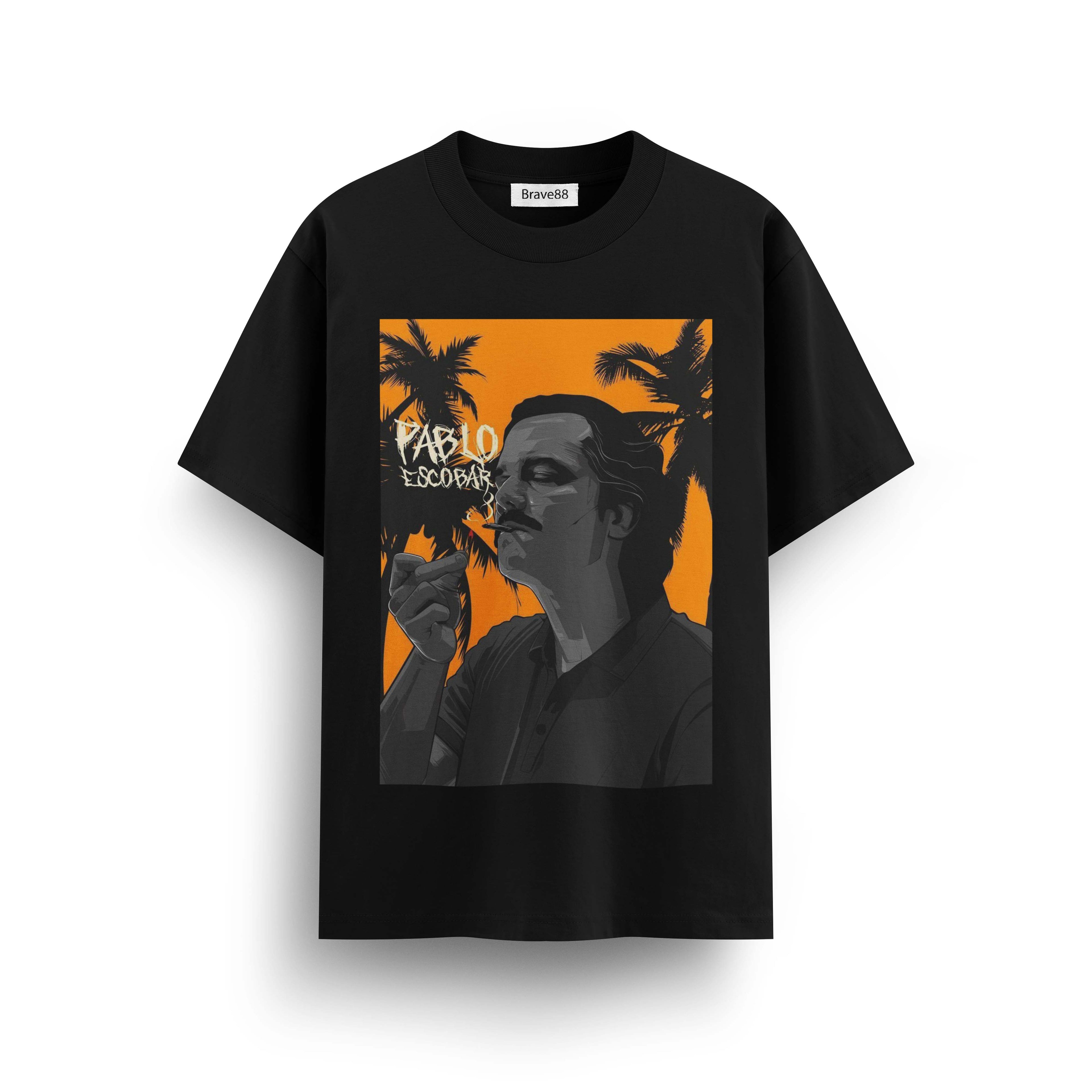 Мъжка овърсайз тениска BRAVE – Pablo Summer Night streetwear  | Brave88