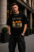 Мъжка овърсайз тениска Retro Hustle – streetwear  | Brave88