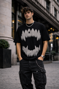 Мъжка овърсайз тениска Distressed Eclipse – streetwear  | Brave88