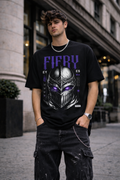 Мъжка овърсайз тениска Fiery Eyes | Brave88