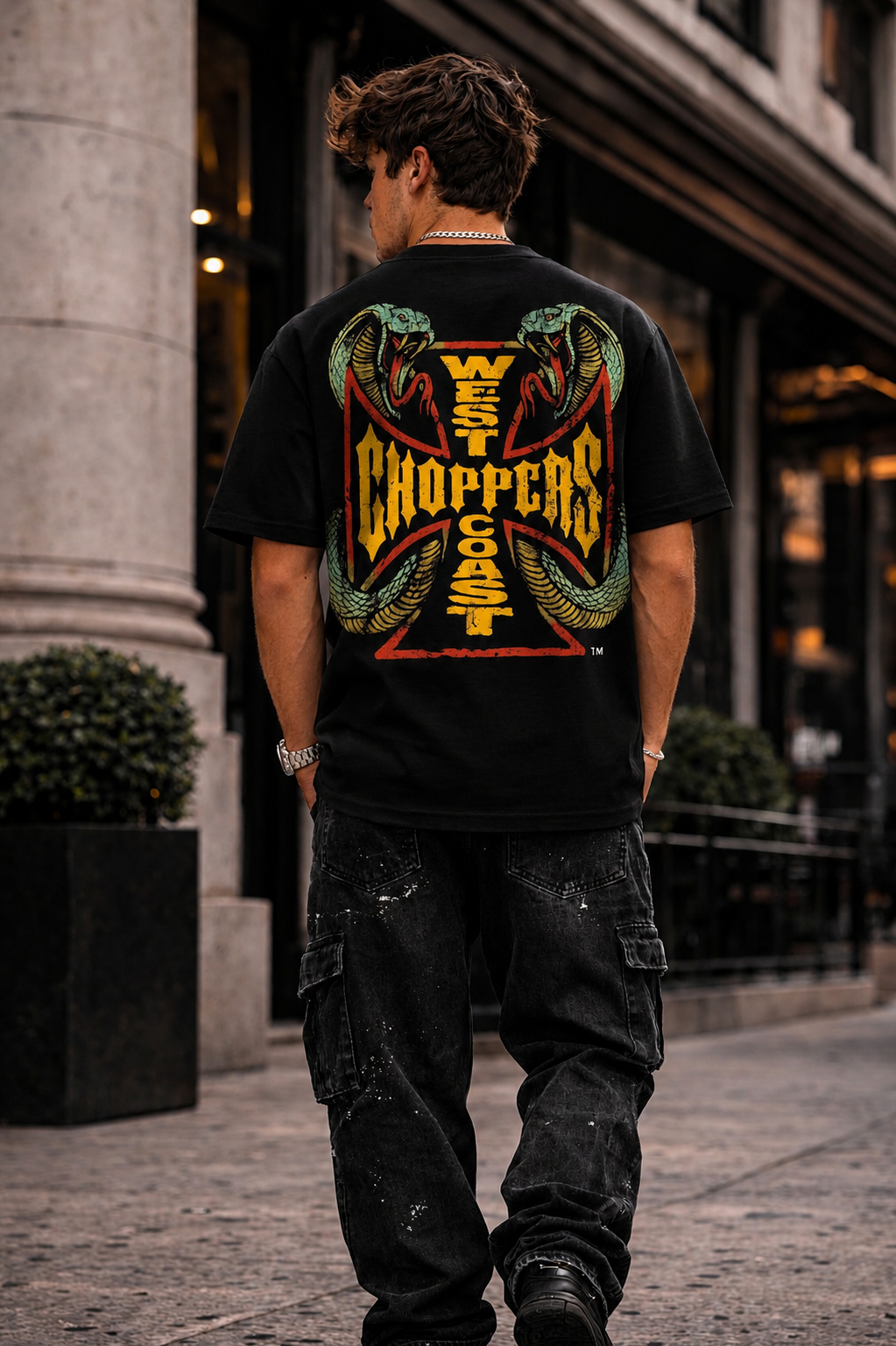 Мъжка овърсайз тениска Viper Cross – streetwear  | Brave88