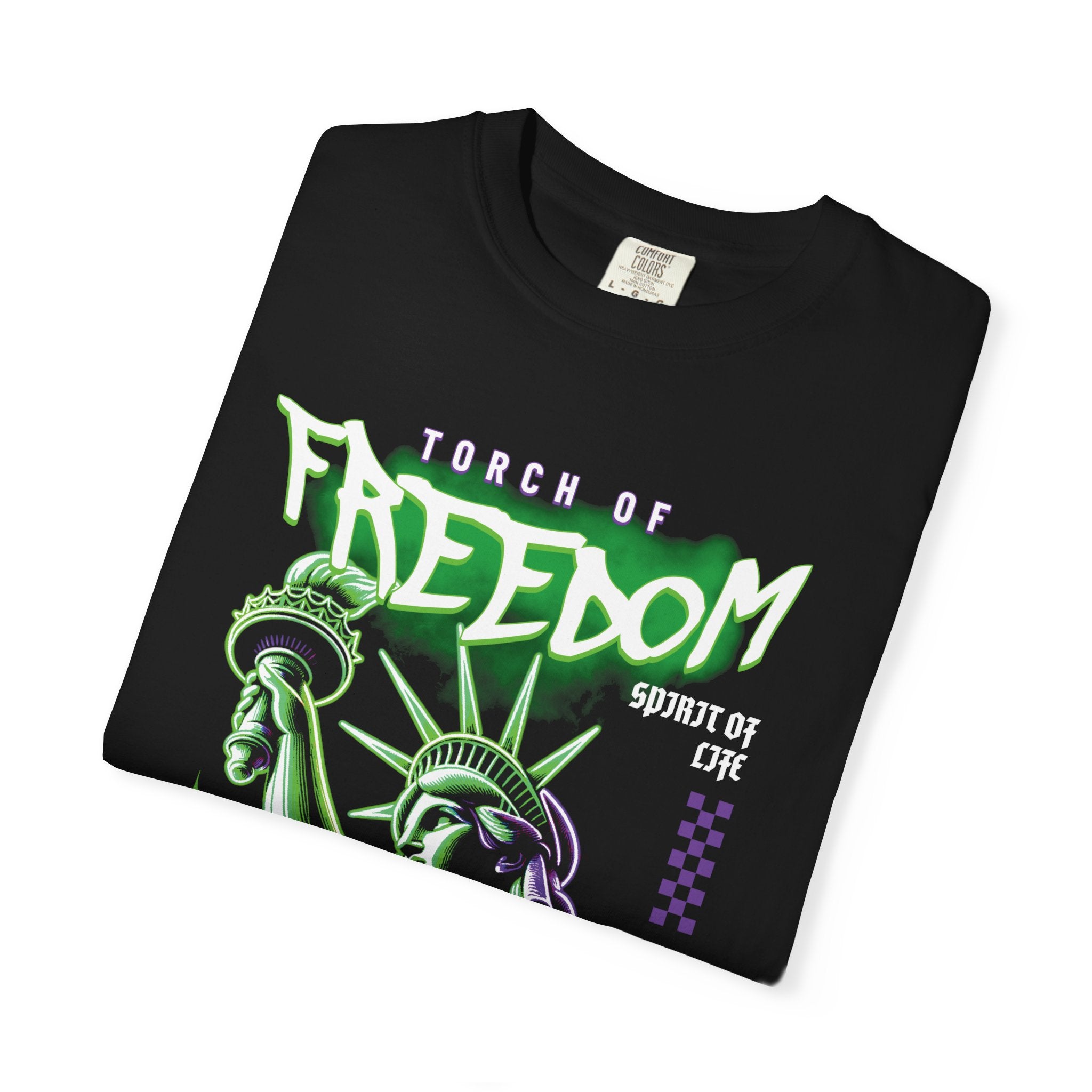 Мъжка овърсайз тениска Torch Of Freedom– streetwear  | Brave88