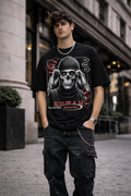 Мъжка овърсайз тениска Silent Strength  – streetwear  | Brave88