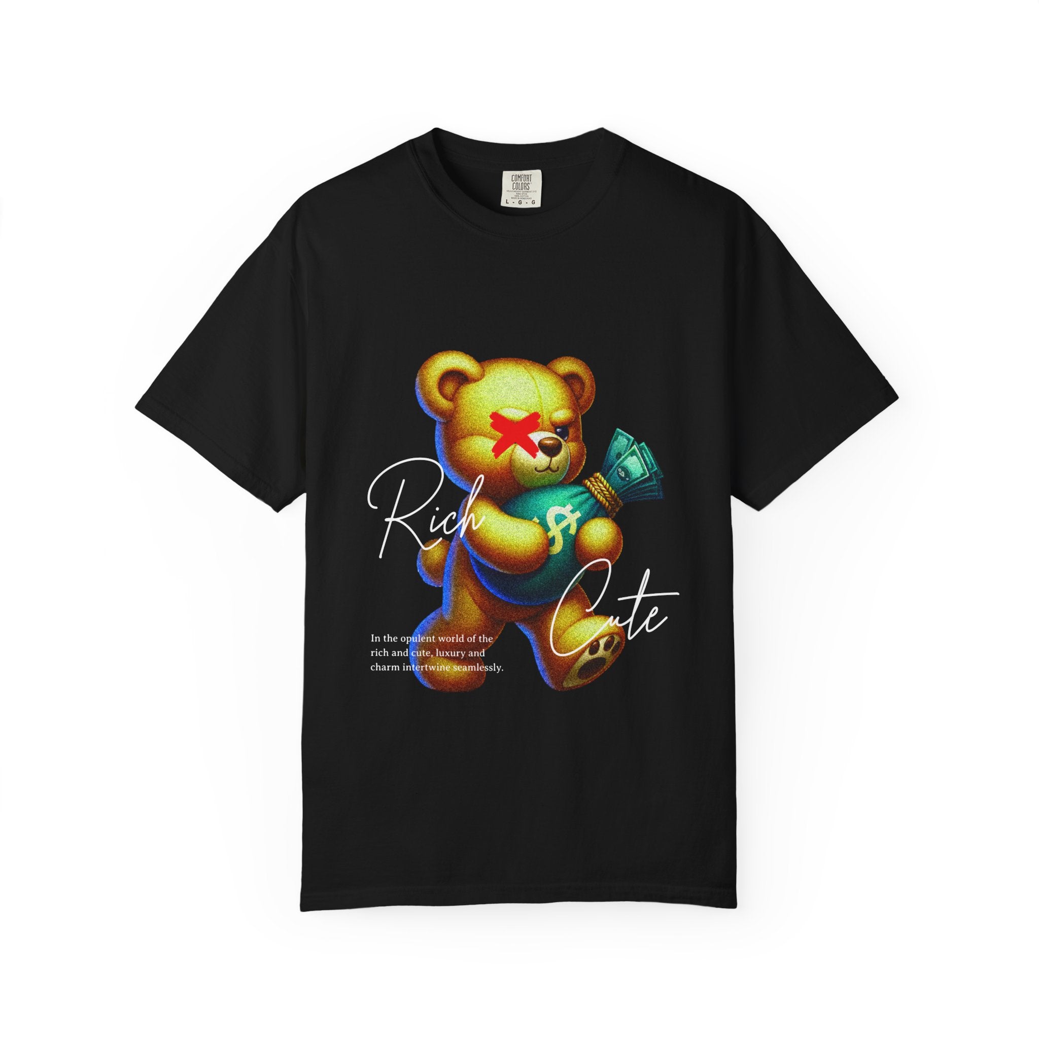 Мъжка овърсайз тениска Rich & Cute  – streetwear  | Brave88
