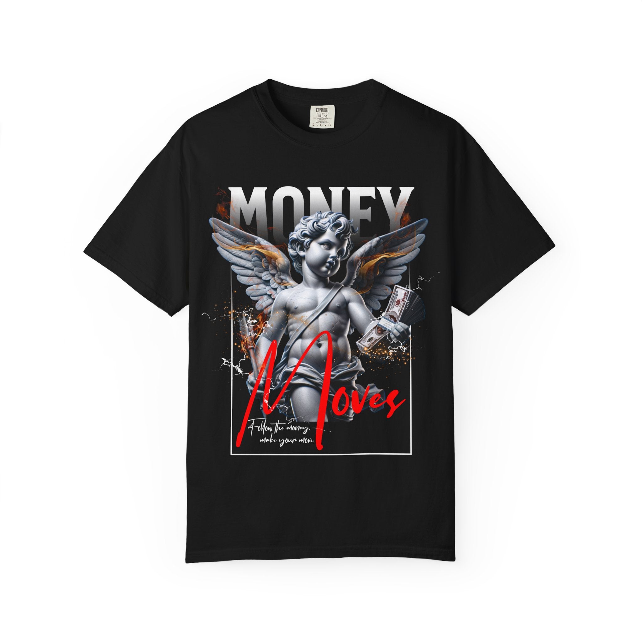 Мъжка овърсайз тениска Power Moves  – streetwear  | Brave88