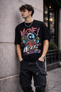 Мъжка овърсайз тениска Astro Hustle– streetwear  | Brave88