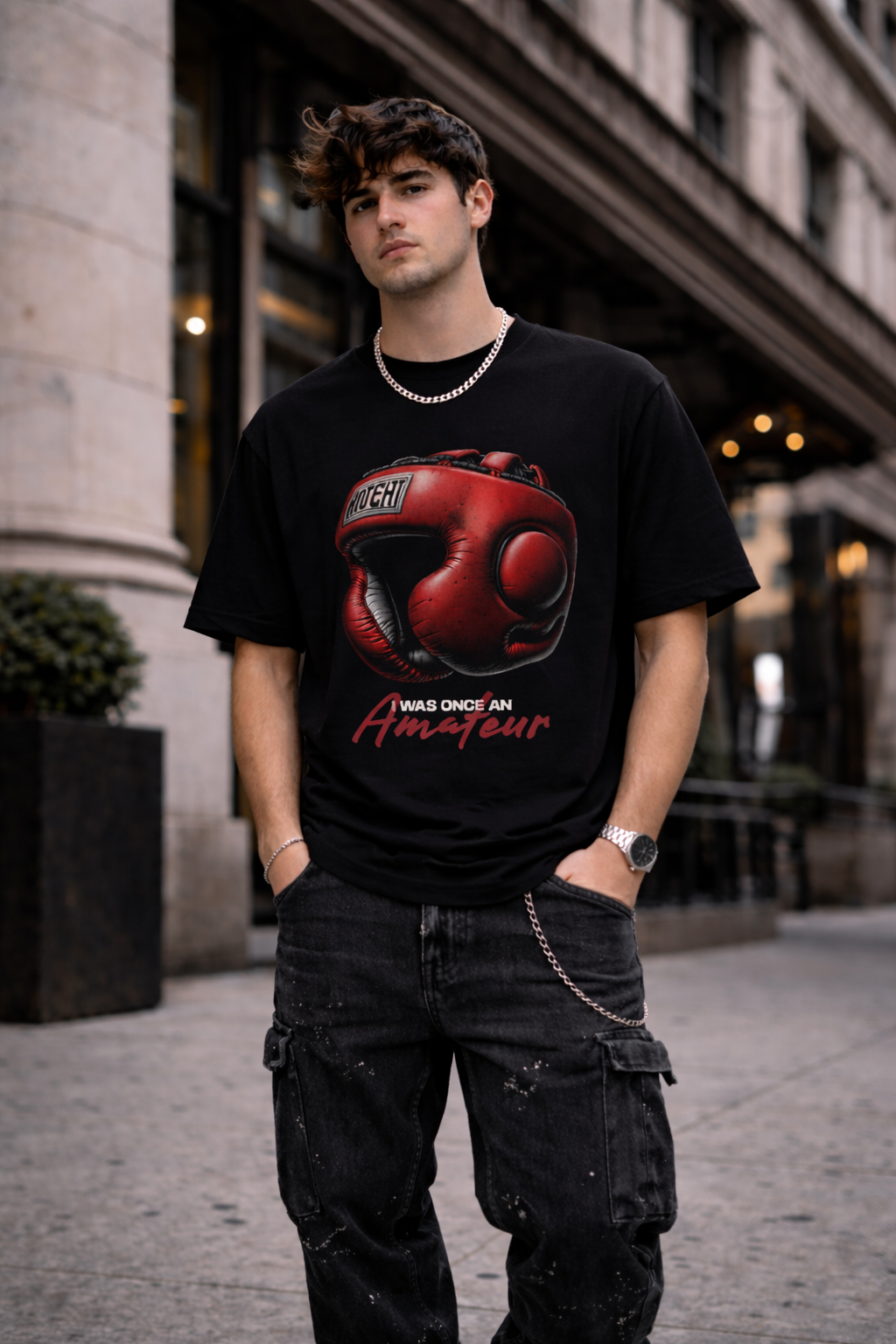 Мъжка овърсайз тениска Champion Mindset– streetwear  | Brave88
