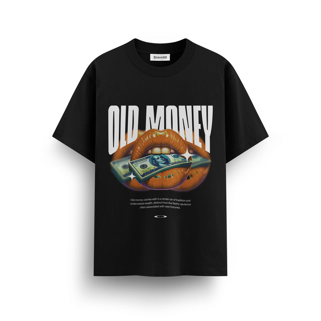 Мъжка овърсайз тениска Old Money – streetwear  | Brave88