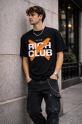 Мъжка овърсайз тениска Rich Club – streetwear  | Brave88