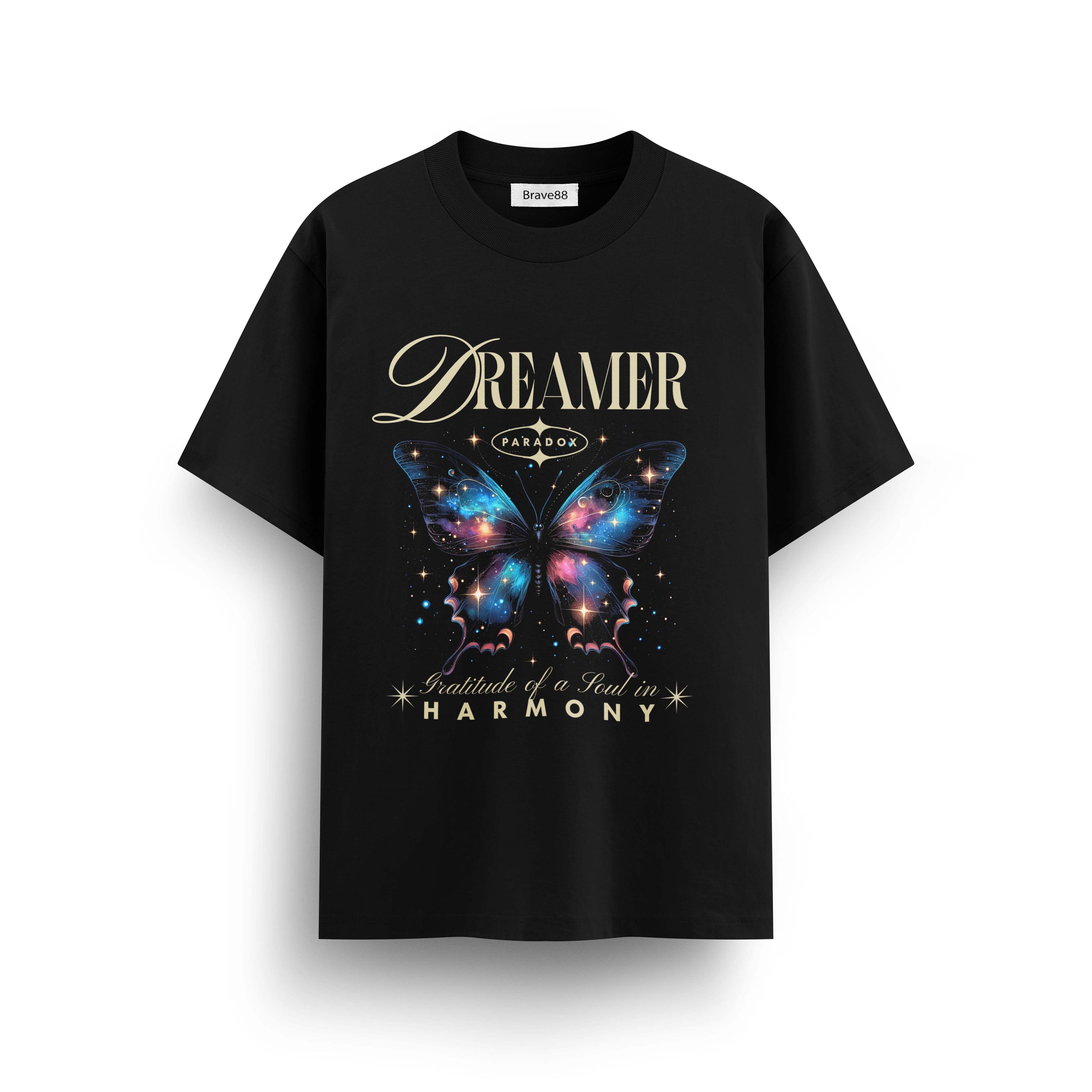 Мъжка овърсайз тениска Dreamer Harmony – streetwear  | Brave88