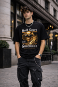 Мъжка овърсайз тениска Golden Attitude – streetwear  | Brave88