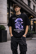 Мъжка овърсайз тениска Neon Rose Vision – streetwear  | Brave88