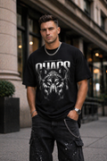 Мъжка овърсайз тениска Chaos Instinct– streetwear  | Brave88